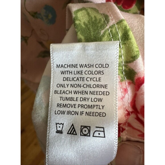 The Pioneer Woman XL Pink Floral 3/4 Sleeve V-Neck Soft Stretchy Top Tee - Picture 4 of 6